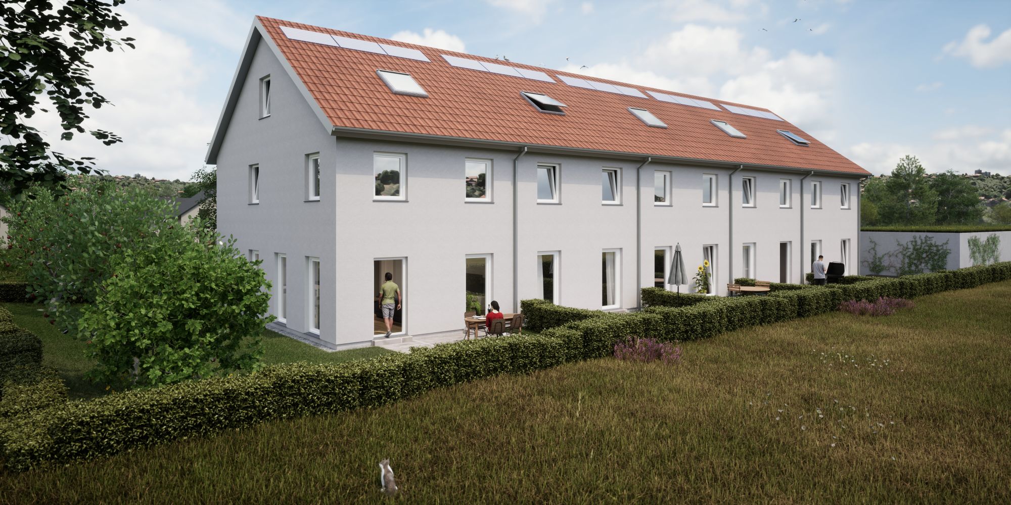 visualisierung-reihenhaeuser-crailsheim-Onolzheim Reihenhäuser Crailsheim Onolzheim
